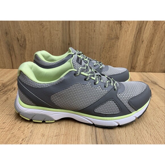 Vionic Women's Tokyo Sneaker Shoes Light Grey Pale Light Green Accents  Size 9 - Picture 2 of 14